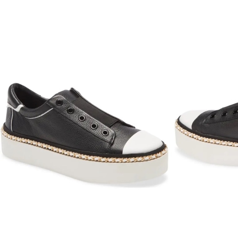 Karl Lagerfeld Paris Womens Axelle Platform Slip-On Sneakers